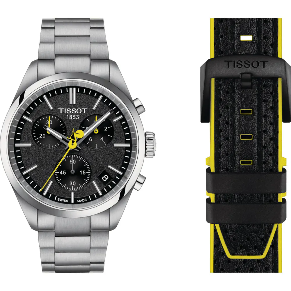Tissot PR100 Tour De France 40mm Mens Watch Grey in Black, additional product view 2