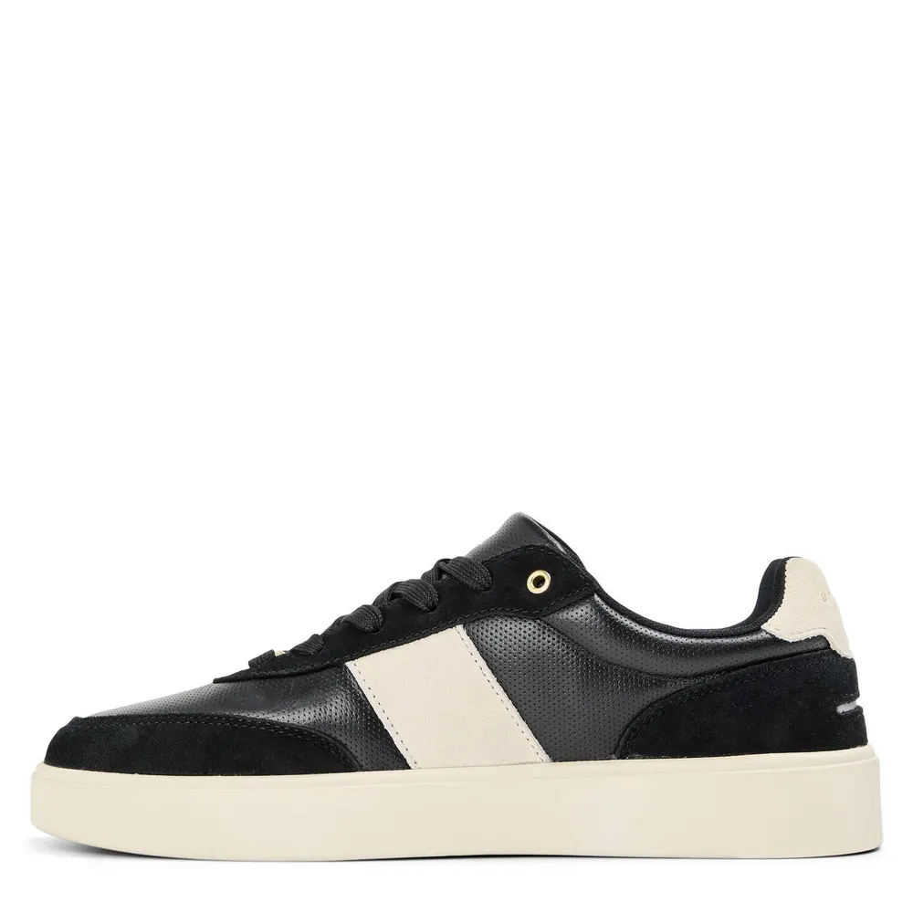 Unseen Footwear Men's Halket Low-Top Trainers in Black/Tpe/Gld, additional product view 2
