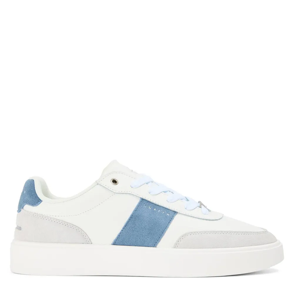 Unseen Footwear Men's Halket Low-Top Trainers in White/Pet/Gry – Footwear