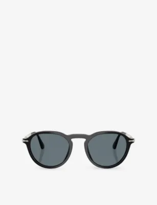 PERSOL PO3383S Round-Frame Acetate Sunglasses