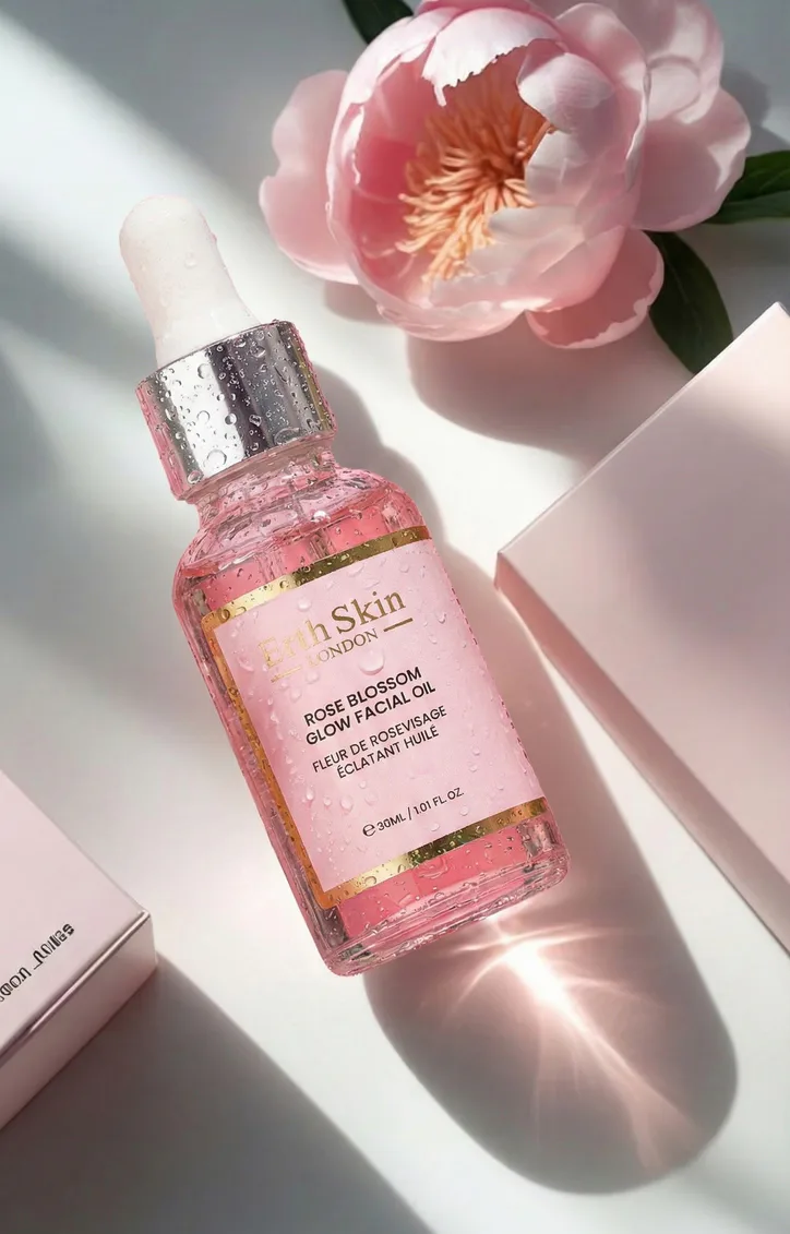 Erth Skin London 2x Rose Blossom Glow Facial Oil 30ml detail 3