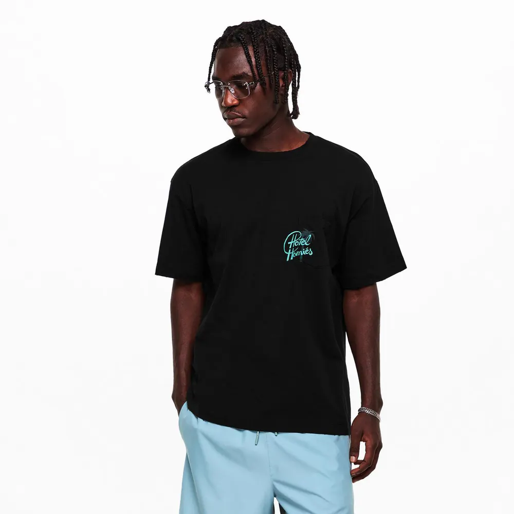 Homies Marbella HOMIES HOTEL T-SHIRT BLACK in Black, additional product view 3