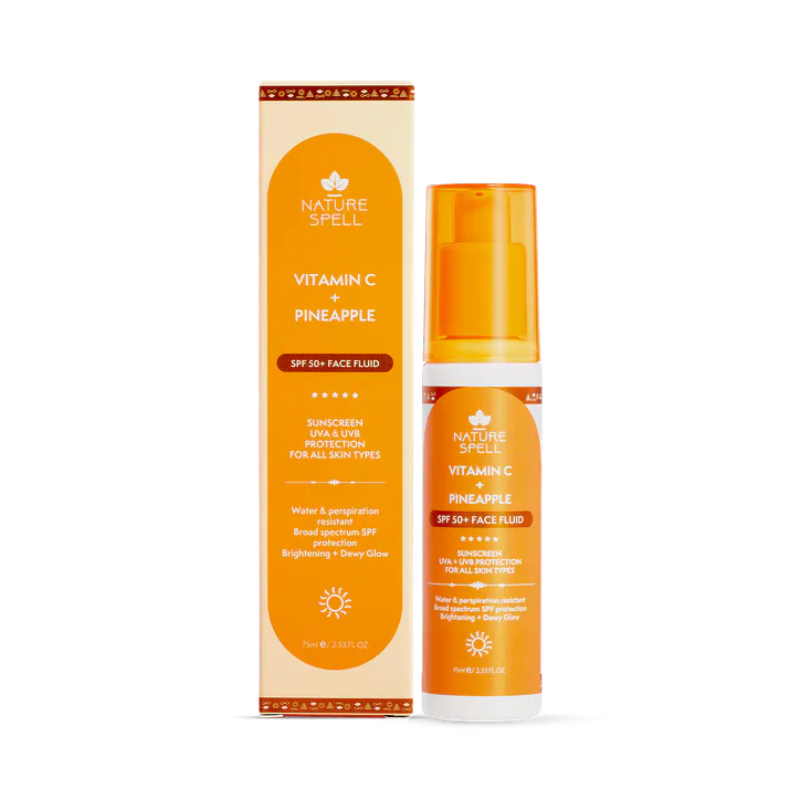 Nature Spell Vitamin C + Pineapple Spf 50+ Face Fluid 75ml