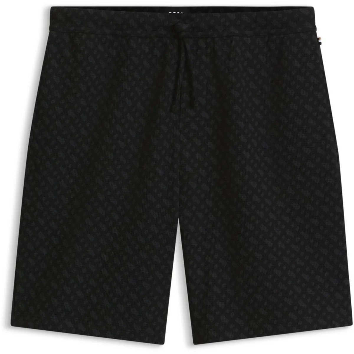 Boss Mens BOSS Waffle Shorts with Monogram Logo Detail