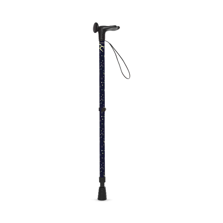 Cool Crutches Midnight Sky Walking Stick Left Hand – Extended Range > Mobility & Support > Mobility Aids > Walking Sticks
