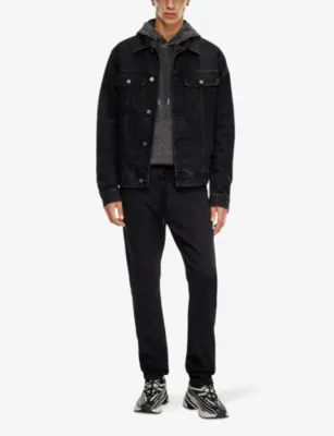 DIESEL 2032 D-Krooley straight-leg tie-waist stretch-denim jeans detail 2