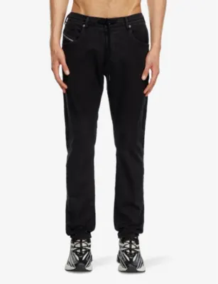 DIESEL 2032 D-Krooley straight-leg tie-waist stretch-denim jeans detail 3