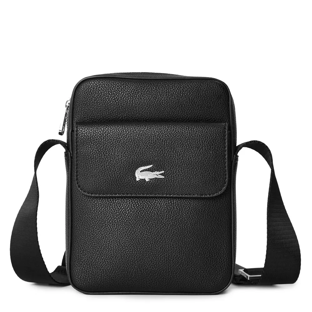 Lacoste Men's Busn Faux Leather Cross Body Bag