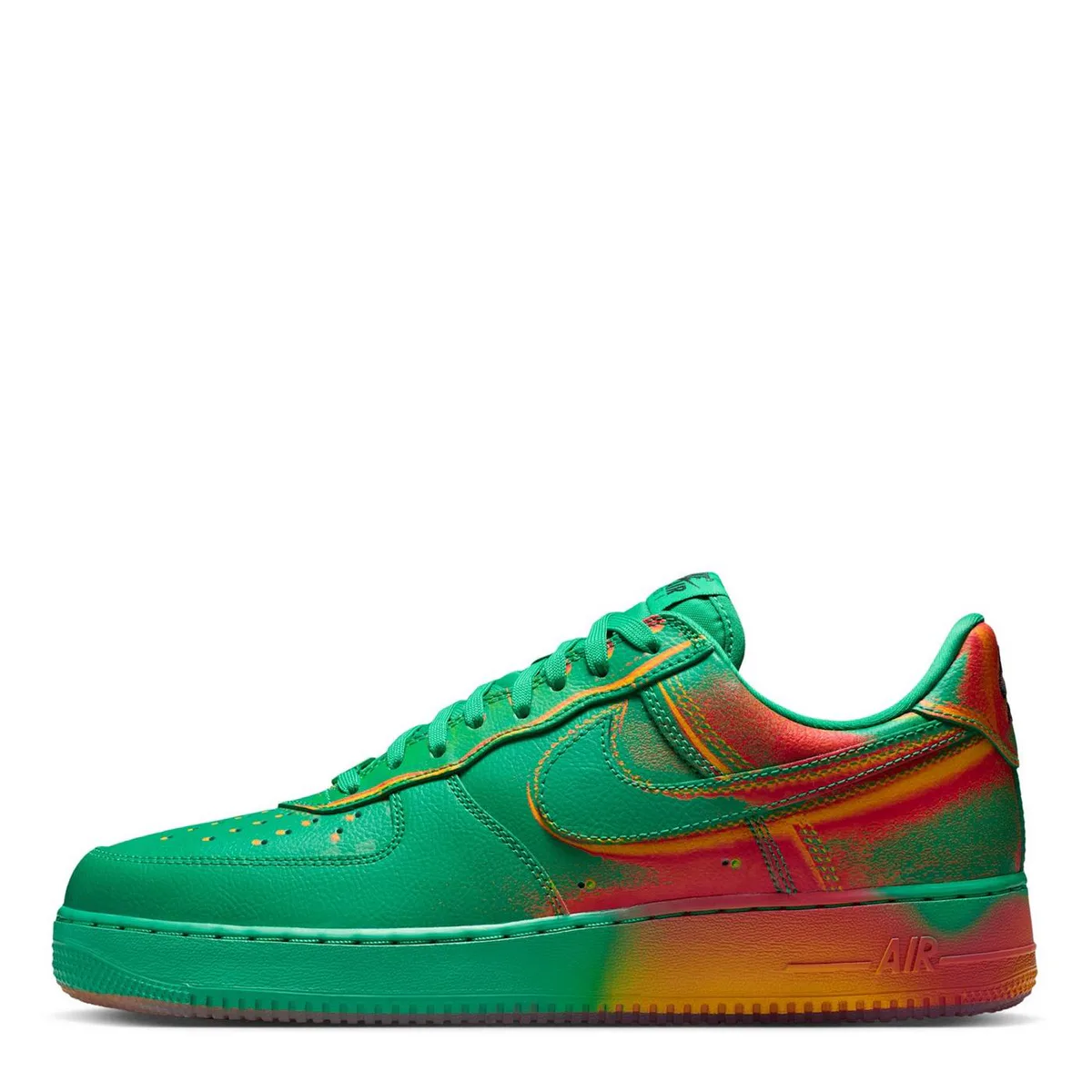 For Him Nike Mens Air Force 1 Heatmap in Stadium Green, additional product view 2