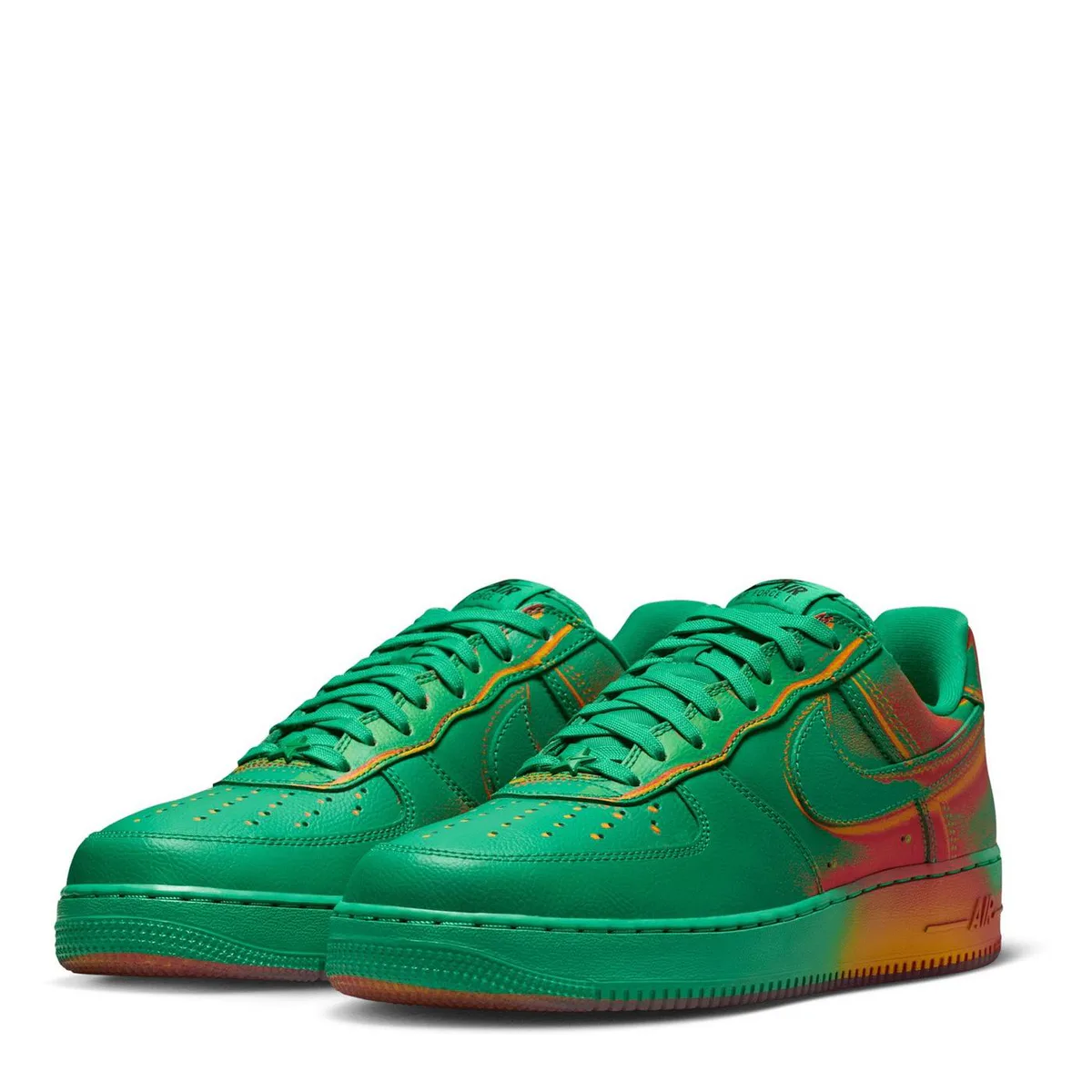 For Him Nike Mens Air Force 1 Heatmap in Stadium Green, additional product view 3