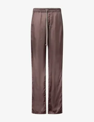 RICK OWENS Dietrich Drawstring Satin Trousers
