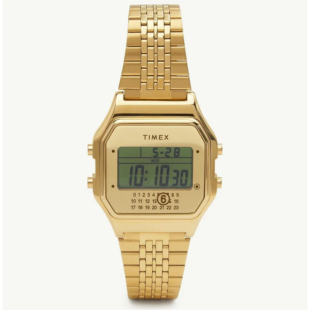 Timex x MM6 T80 34mm Watch Set in Gold Tone – Accessories