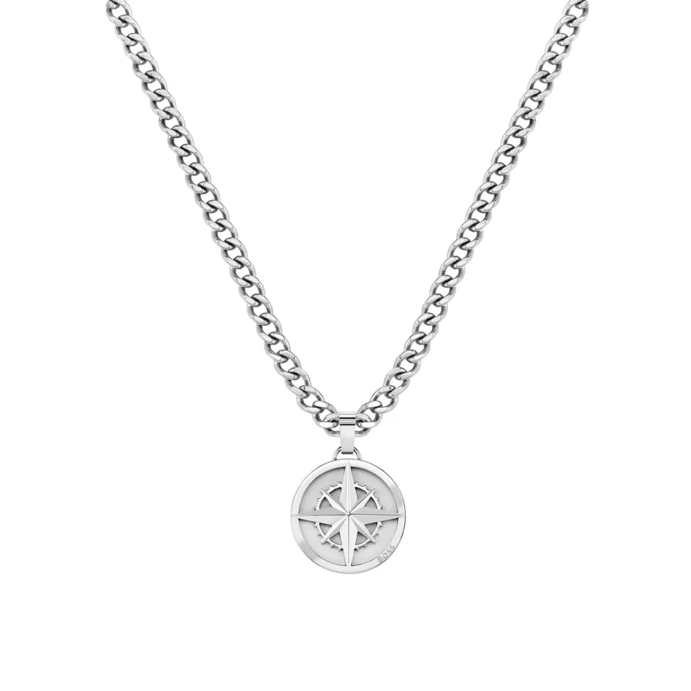 BOSS Gents BOSS North Stainless Steel Chain Pendant detail 3