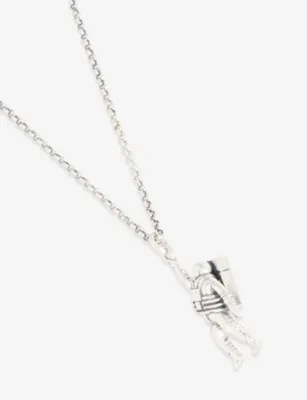 SERGE DENIMES Pioneer Sterling-Silver Pendant Necklace detail 3