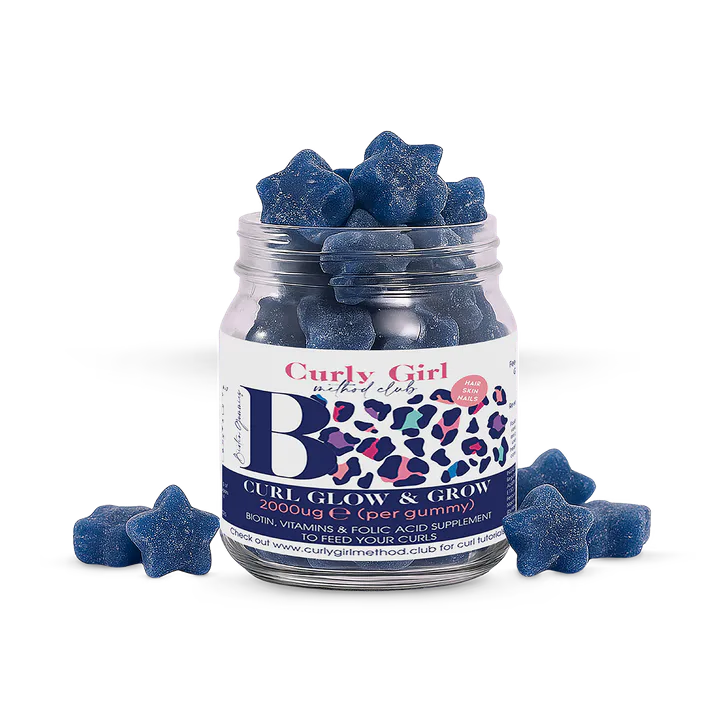 Curly Girl Method Club Grow + Glow Hair Vitamins - Biotin+ Gummies