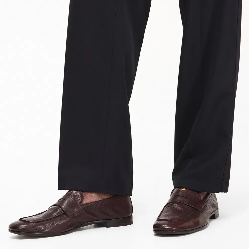 Prada Men's Leather Loafers detail 3