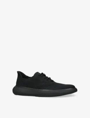 COLE HAAN Grand Phaze Stitchlite™ Knitted and Leather Oxford Shoes - EUR 43.5 / 9.5 UK MEN in BLACK, additional product view 3