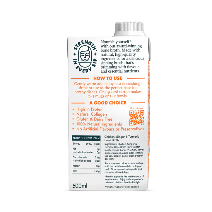Freja Sipping Bone Broth Chicken, Ginger & Turmeric Chicken 500 ml, additional product view 2