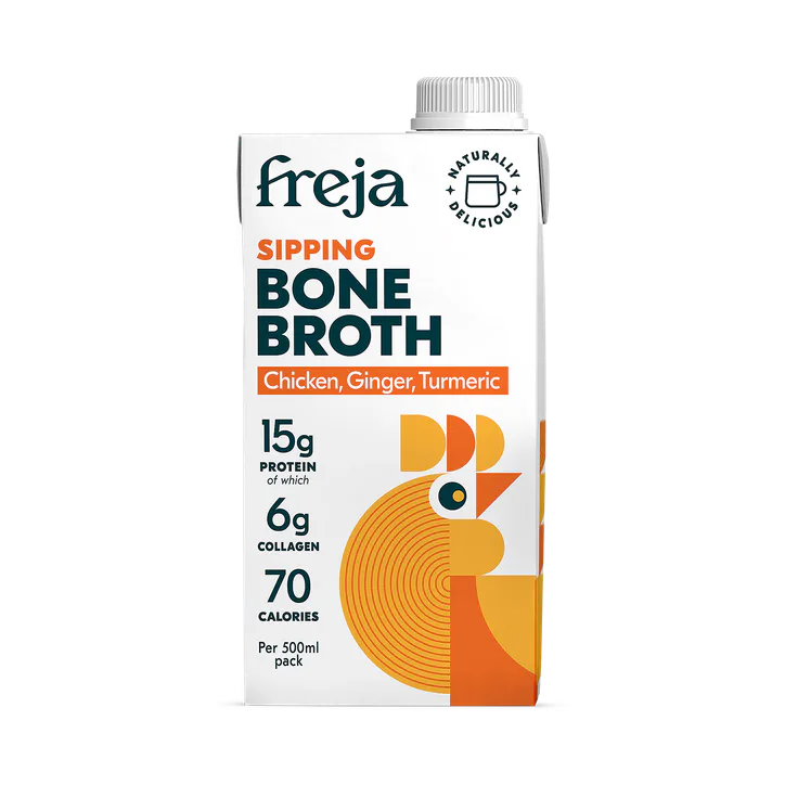 Freja Sipping Bone Broth Chicken, Ginger & Turmeric Chicken 500 ml