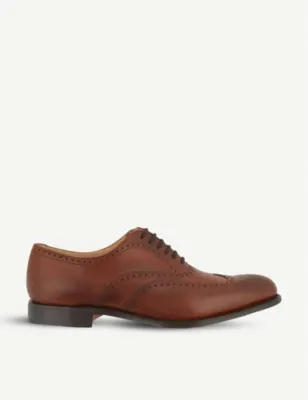 CHURCH'S Berlin punched wingcap Oxford shoes - EUR 44 / 10 UK MEN in MID BROWN – Mens | Smart shoes | Oxford shoes