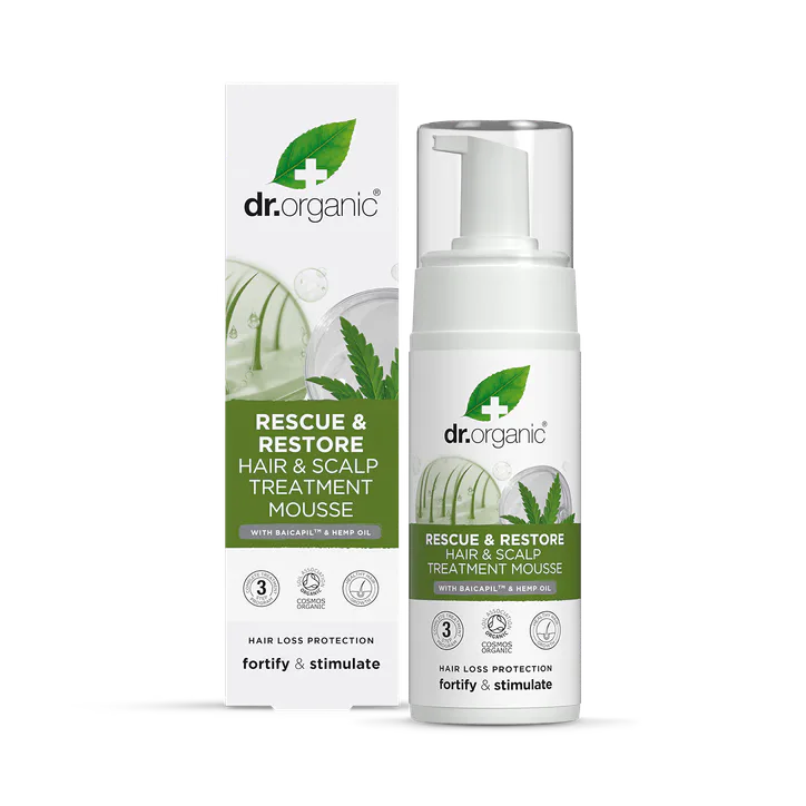 Dr Organic Rescue & Restore Hair & Scalp Treatment Mousse 150ml
