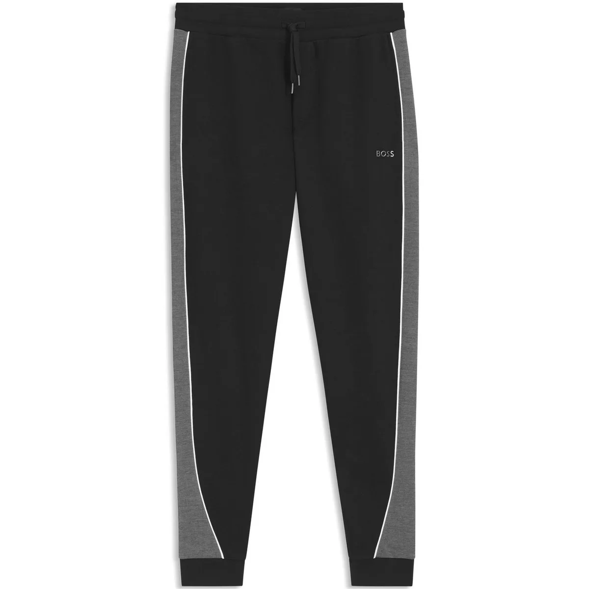 Boss Men's Cotton Ribbed-Cuffs Joggers