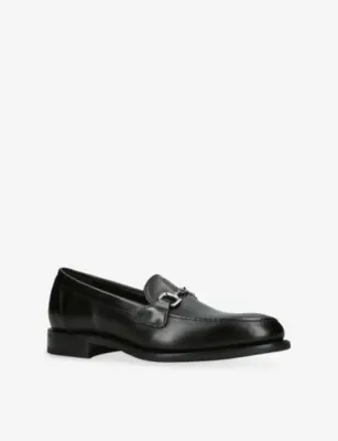 LOAKE Reeth Leather Derby Shoes - EUR 44.5 / 10.5 UK MEN in BLACK, additional product view 3
