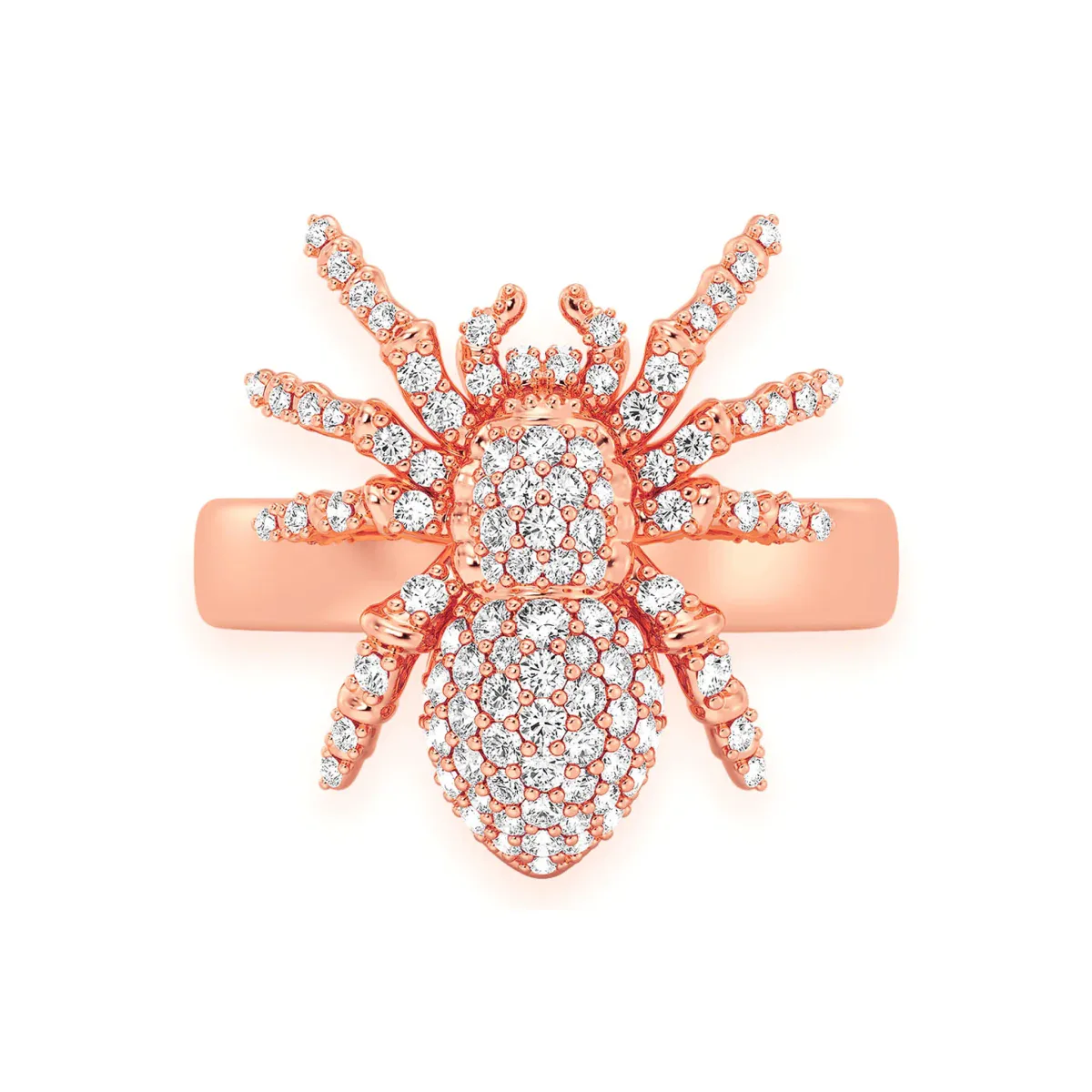 For Him Spider Diamond Ring in Rose Gold / Natural Diamond – Ring