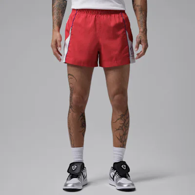 Jordan Brooklyn Men's 4" Shortie Shorts - University Red/White/Game Royal/Game Royal