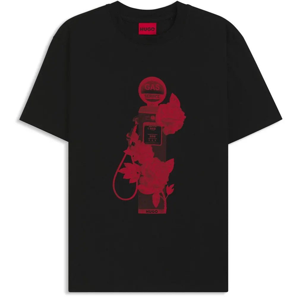 Hugo Mens HUGO Dikerd Short Sleeve T-Shirt with Artwork Detail
