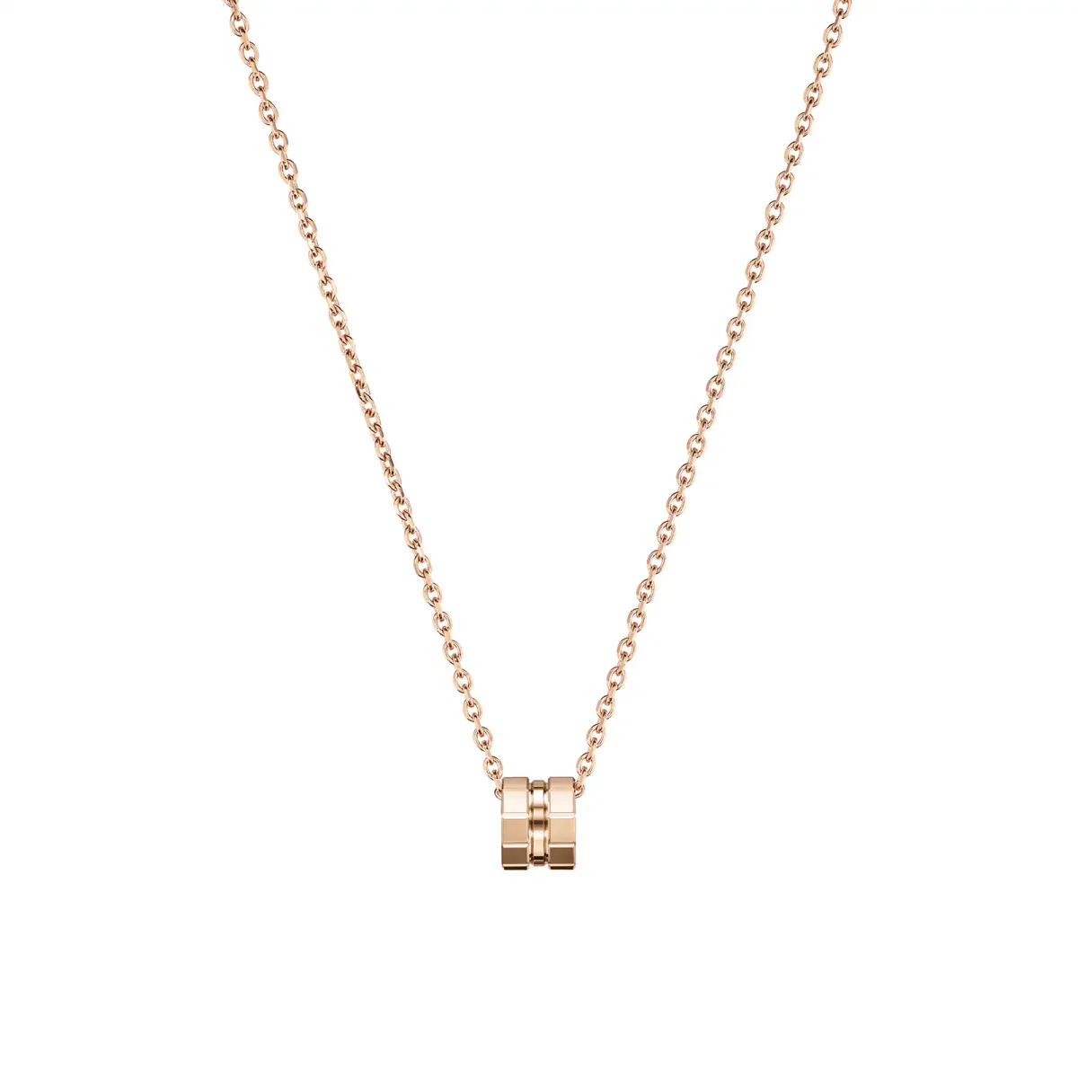 Chopard Ice Cube Pendant Necklace In Ethical 18ct Rose Gold