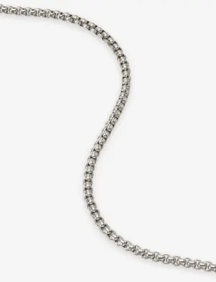 CLOCKS AND COLOURS Rounded Box Chain Stainless-Steel Necklace detail 3