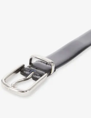 THE KOOPLES Logo-engraved buckle leather belt - XS detail 2