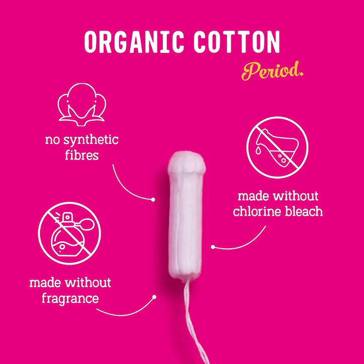 Flo Organic Cotton Applicator Tampon Combo Pack (8 regular + 6 super tampons), additional product view 2