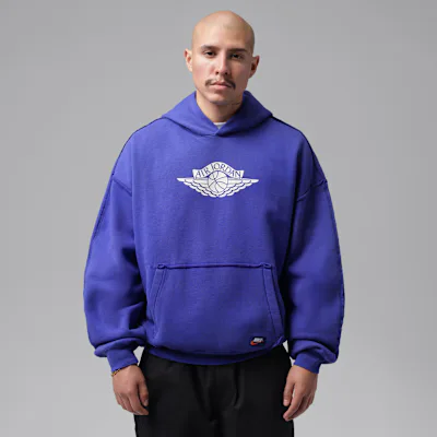 Jordan Flight Wings Men's Fleece Pullover Hoodie - Light Concord/Sail