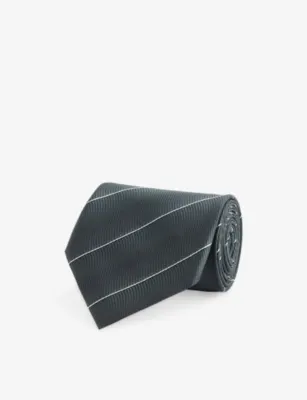 TOM FORD Horizontal Stripe Silk Tie