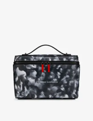 CHRISTIAN LOUBOUTIN Tactical Printed Leather Crossbody Bag