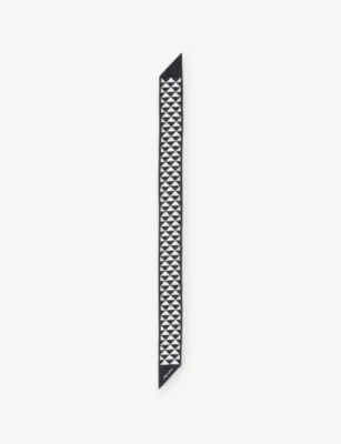 PRADA Printed Silk Tie - BLACK