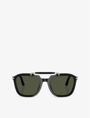 PERSOL PO0203S Square-Frame Acetate Sunglasses