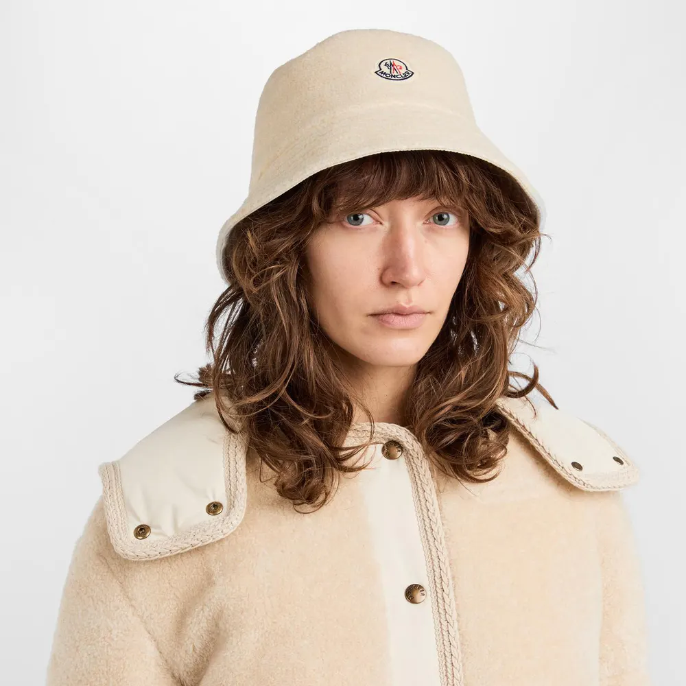 Moncler Men's Ted Fleece Bucket Hat detail 3