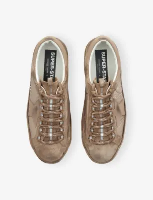 GOLDEN GOOSE Super-Star Ski Suede Leather Trainers - EUR 41 / 7 UK MEN in TAN COMB, additional product view 2