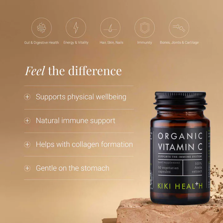KIKI HEALTH Organic Vitamin C - 50 Vegicaps, additional product view 2
