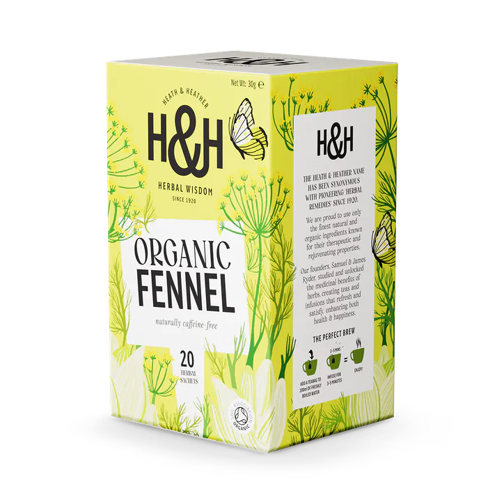 Heath & Heather Organic Fennel Tea 20 Tea Bags