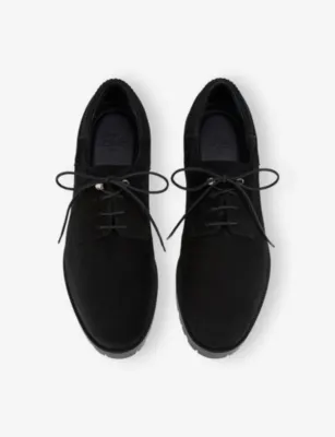 CHRISTIAN LOUBOUTIN Cavafield Suede Derby Shoes - EUR 45 / 11 UK MEN in BLACK, additional product view 2