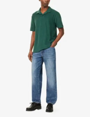 SUNSPEL Towelling Polo Cotton Shirt detail 2
