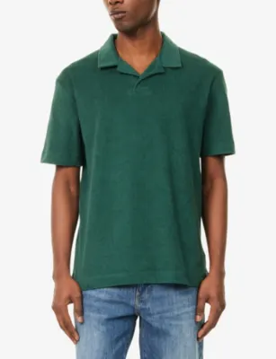 SUNSPEL Towelling Polo Cotton Shirt detail 3