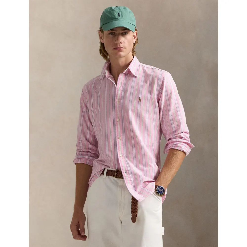 Polo Ralph Lauren Multi-coloured Striped Poplin Shirt detail 2