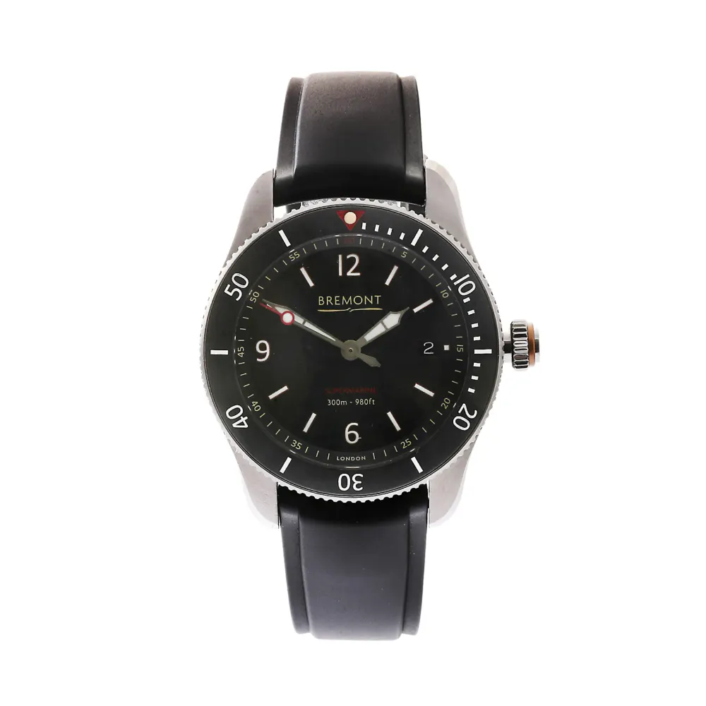 Bremont Supermarine S300-BK-R-S — 2023 — Good in Black Quarter Arabic – Pre-owned watches