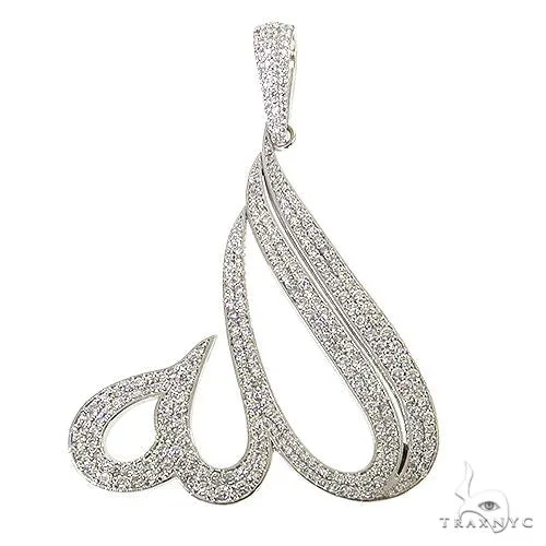 RINA - For Him CUSTOM Custom Made Diamond Allah Pendant 68778 – Pendant