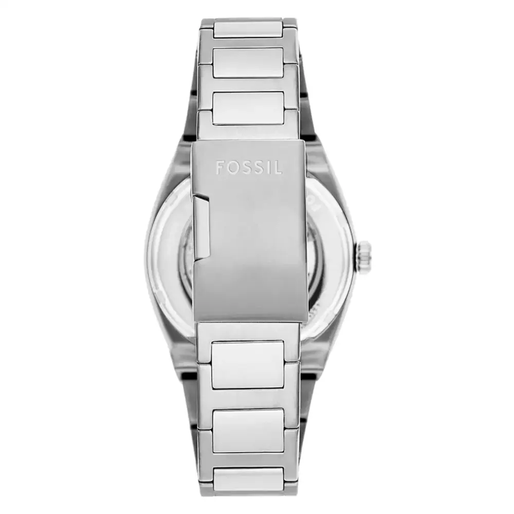 Fossil Everett Stainless Steel Blue Dial Mens Watch in Blue, additional product view 2